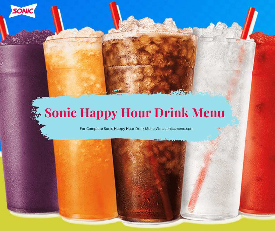 Sonic Happy Hour Drinks