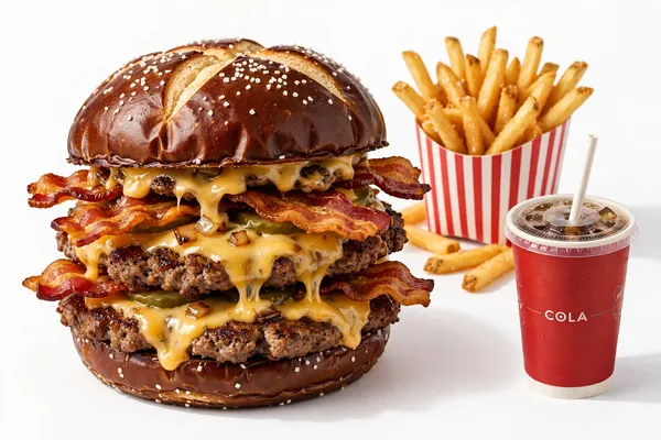 Pretzel Bacon Triple SONIC Smasher Combo