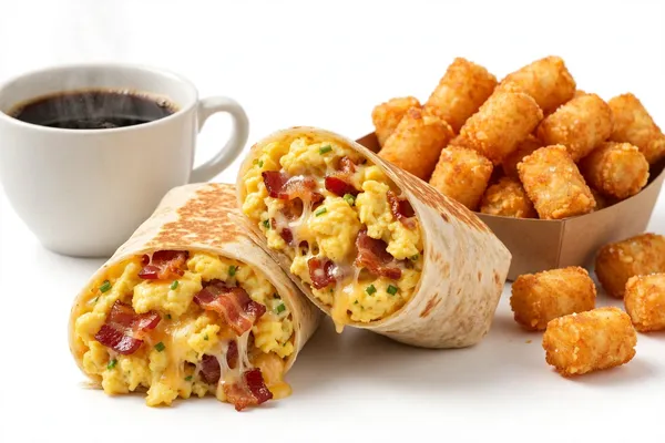 Bacon Breakfast Burrito Combo