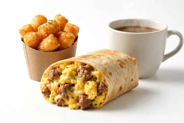 Sausage Breakfast Burrito Combo
