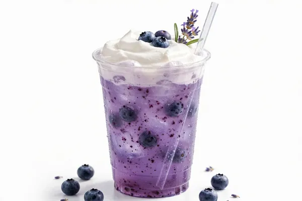 Sweet Topped Blueberry Lavender Lemonade