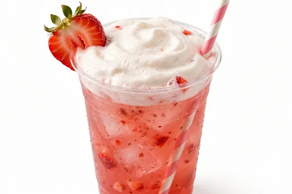 Sweet Topped Strawberry Lemonade